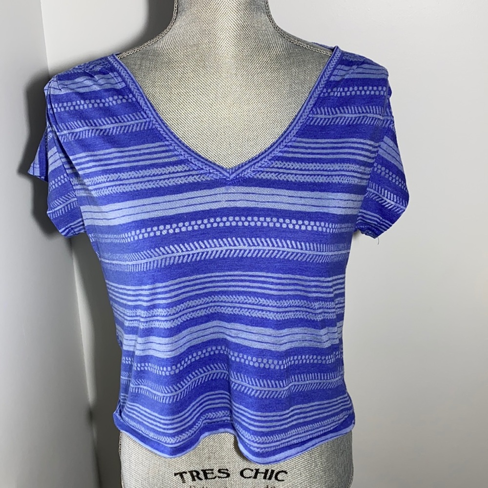 Blue crop top